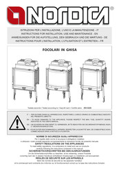 LA NORDICA FOCOLARE 70 PRISMATICO Instructions Pour L'installation, L'utilisation Et L'entretien