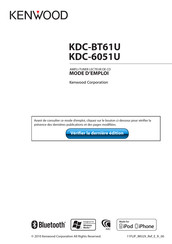 Kenwood KDC-BT61U Mode D'emploi