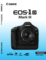 Canon EOS-1D Mark III Mode D'emploi
