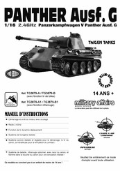 Taigen Tanks RC1/16 PANTHER G Manuel D'instructions