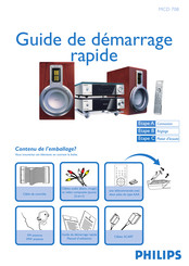 Philips MCD708 Guide De Démarrage Rapide