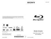 Sony BDP-BX38 Mode D'emploi