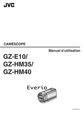 JVC Everio GZ-E10 Manuel D'utilisation