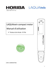 Horiba Scientific LAQUAtwin Manuel D'utilisation