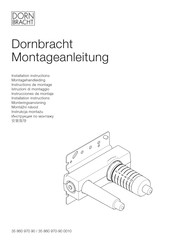 Dornbracht 35 860 970-90 0010 Instructions De Montage