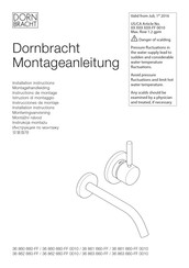 Dornbracht 36 861 660-FF Instructions De Montage