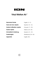 ION Vinyl Motion Air Guide D'utilisation Rapide