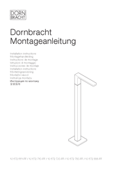 Dornbracht Meta 13 672 661 Série Instructions De Montage
