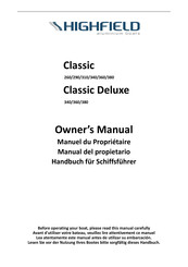 Highfield Classic Deluxe CL380DL Manuel Du Propriétaire