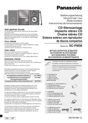 Panasonic SC-PM38 Mode D'emploi