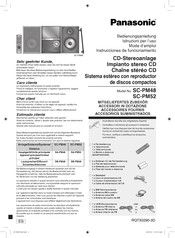 Panasonic SC-PM52 Mode D'emploi