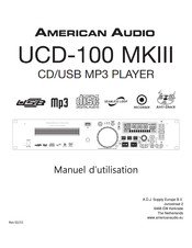 American Audio UCD-100 Manuel D'utilisation