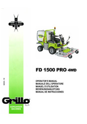 Grillo FD 1500 PRO 4WD Manuel D'utilisation