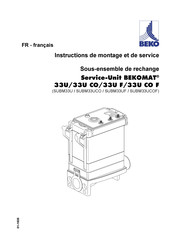 Beko MAT 33U CO Instructions De Montage Et De Service