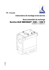 Beko BEKOMAT 32U F Instructions De Montage Et De Service