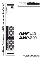Audiophony PA AMP120 Guide De L'utilisateur