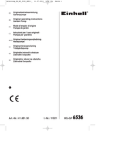 EINHELL RG-GP 6536 Mode D'emploi D'origine