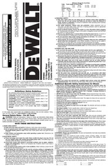 DeWalt DW893 Guide D'utilisation
