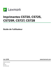 Lexmark CS725 Guide De L'utilisateur