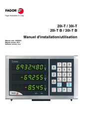 Fagor Innova 20i-T Manuel D'installation/Utilisation