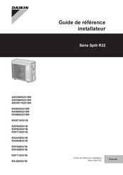 Daikin Split R32 RXF60B2V1B Guide De Référence Installateur