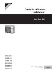 Daikin ARXP25L2V1B Guide De Référence Installateur