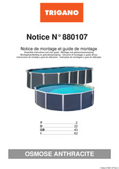 Trigano OSMOSE ANTHRACITE Notice De Montage Et Guide De Montage