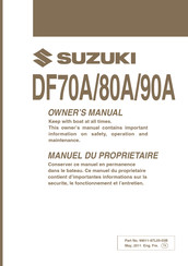 Suzuki DF80A Manuel Du Propriétaire