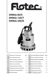 Flotec OMNIA 160/7 Manuel D'utilisation Et D'entretien