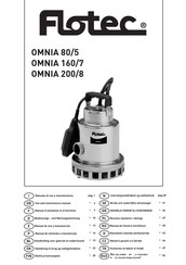 Flotec OMNIA 80/5 Manuel D'utilisation Et D'entretien