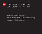 Leica GEOVID 8/10 x 42 BRF Notice D'utilisation