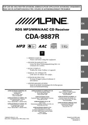 Alpine CDA-9887R Mode D'emploi