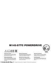 McCulloch M145-97TC POWERDRIVE Manuel D'instructions