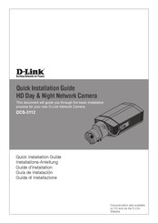 D-Link DCS-3112 Guide D'installation