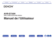 Denon AVR-S730H Manuel De L'utilisateur