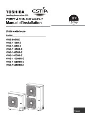 Toshiba HWS-1105H-E Manuel D'installation