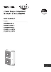 Toshiba HWS-P1405H8R-E Manuel D'installation