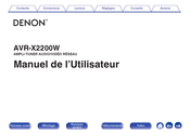 Denon AVR-X2200W Manuel De L'utilisateur
