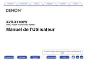 Denon AVR-X1100W Manuel De L'utilisateur
