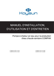 Kaysun COMPAK KHP 16 190S Manuel D'installation, D'utilisation Et D'entretien