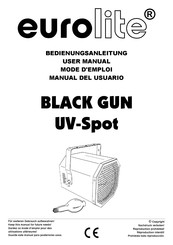 EuroLite BLACK GUN UV-Spot Mode D'emploi