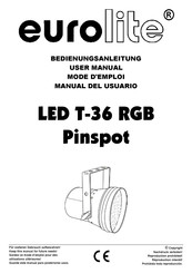 Eurolite LED T-36 RGB Mode D'emploi