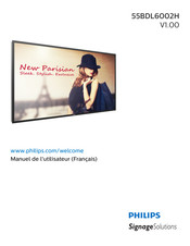 Philips Signage Solutions 55BDL6002H/00 Manuel De L'utilisateur