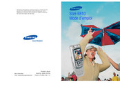 Samsung SGH-E810 Mode D'emploi