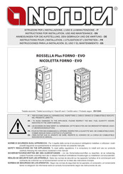 Nordica NICOLETTA FORNO - EVO Instructions Pour L'installation, L'utilisation Et L'entretien
