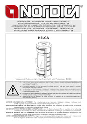 Nordica HELGA Instructions Pour L'installation, L'utilisation Et L'entretien