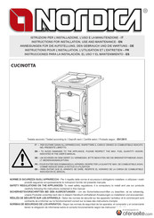 Nordica CUCINOTTA Instructions Pour L'installation, L'utilisation Et L'entretien