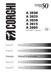 Corghi A 2020 Manuel D'utilisation