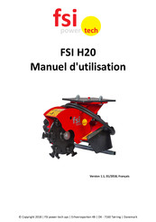 FSI power-tech FSI H20 Manuel D'utilisation