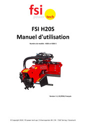 FSI power-tech H20S-5 Manuel D'utilisation